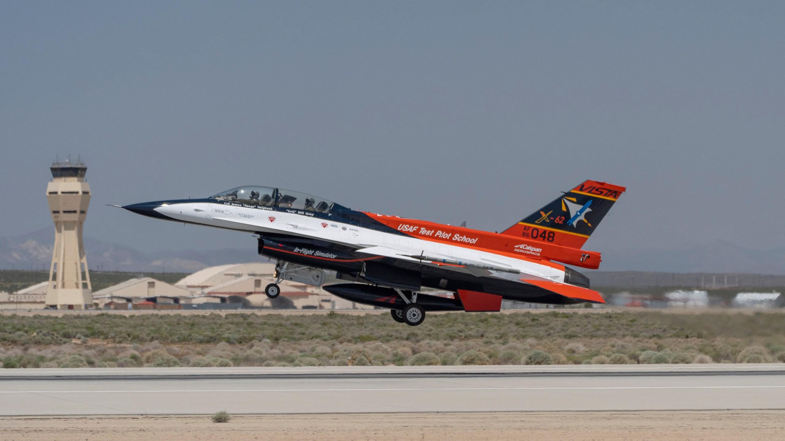 An AI-controlled fighter jet took the Air Force leader for a ...